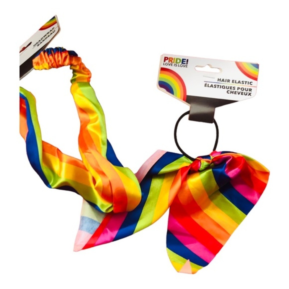 2pack PRIDE rainbow‎ headband head wrap hair scarf elastic hair accessories FREE